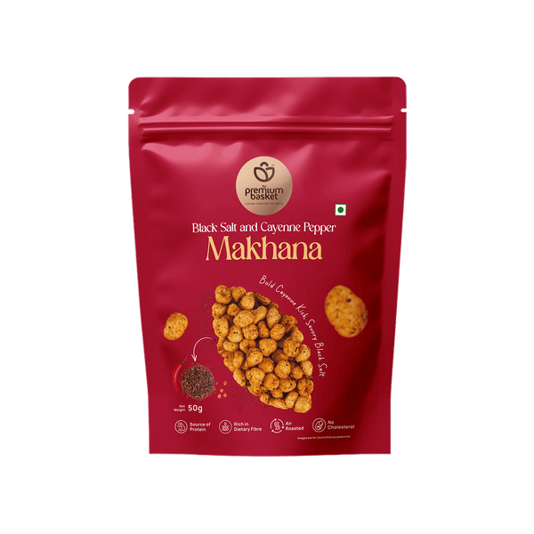 Black Salt and Cayenne Pepper Makhana