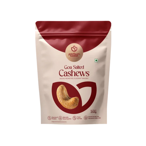 Goan Salted Cashews W240 grade