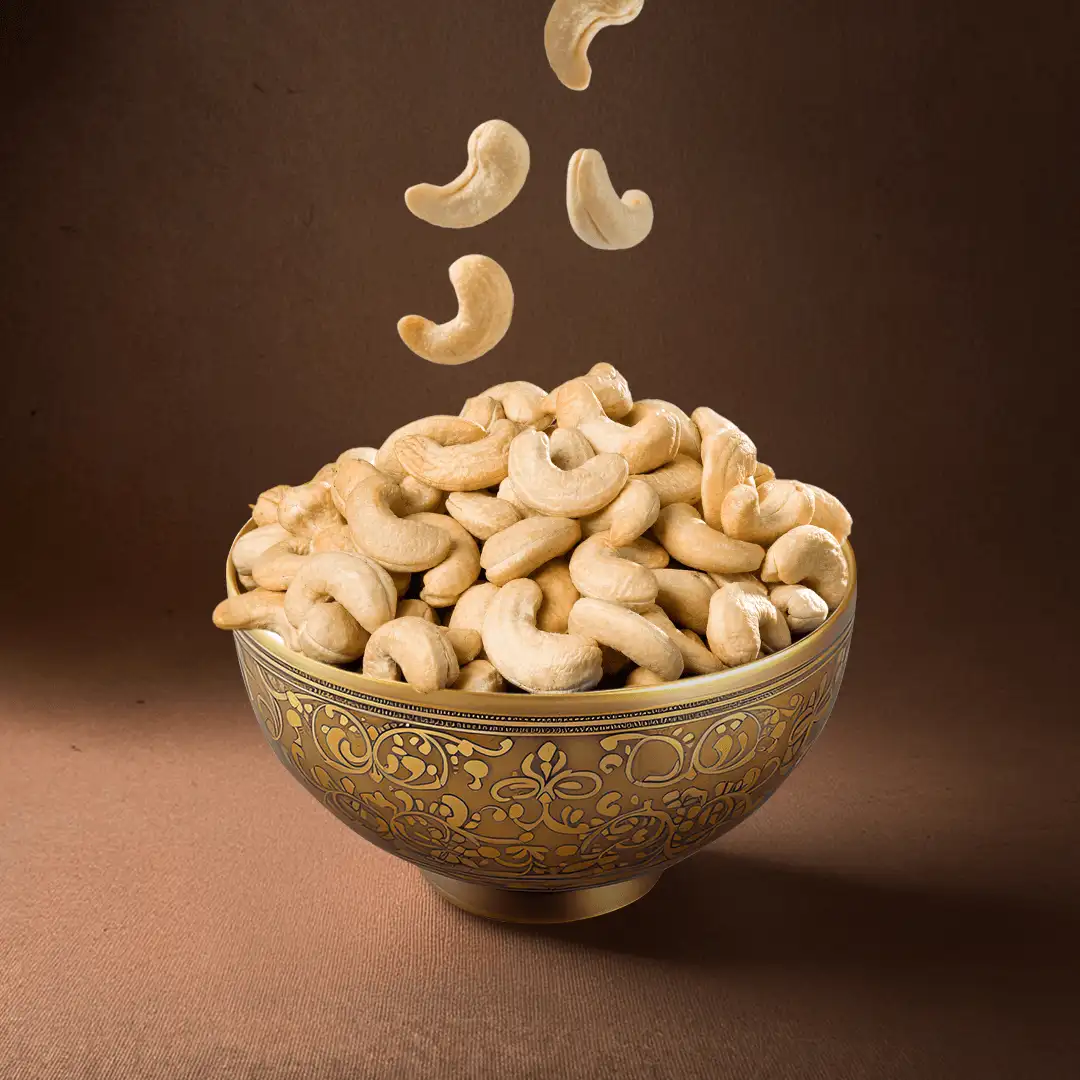 Image of premium quality cashews in a bowl