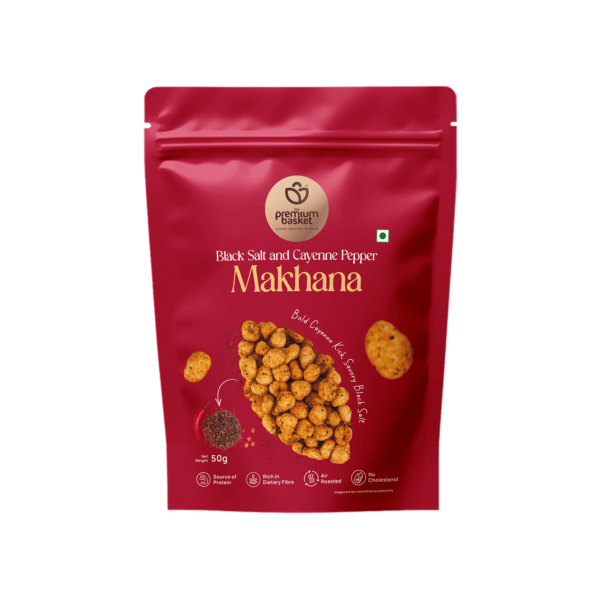 Black Salt and Cayenne Pepper Makhana