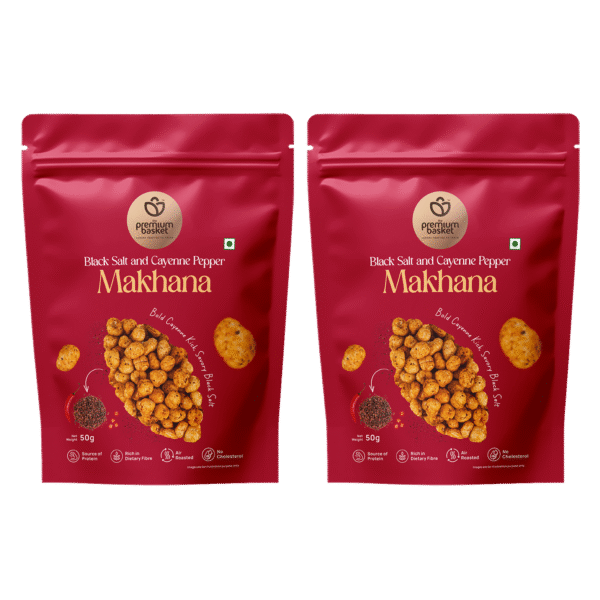 Black Salt and Cayenne Pepper Makhana