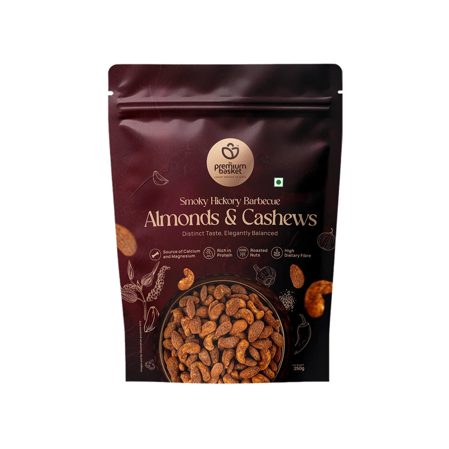 Smoky Hickory Barbecue Almonds & Cashew