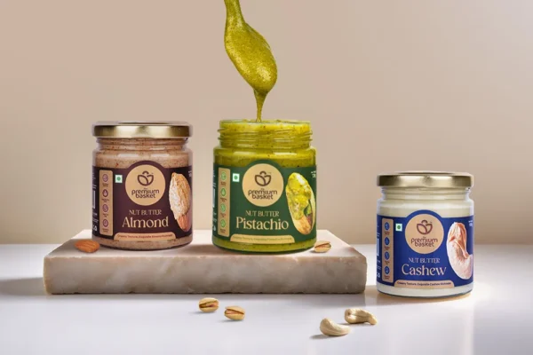 A Nut Butter Trio for Every Gourmet Craving: Pistachio, Cashew, and Almond Nut Butters