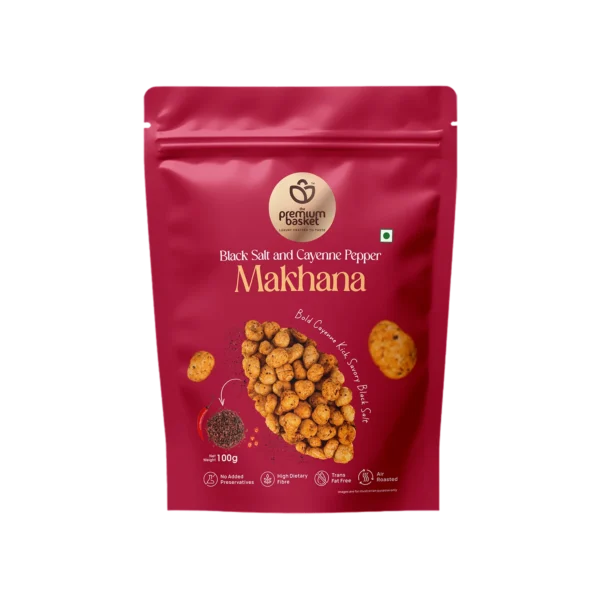 Black Salt and Cayenne Pepper Makhana