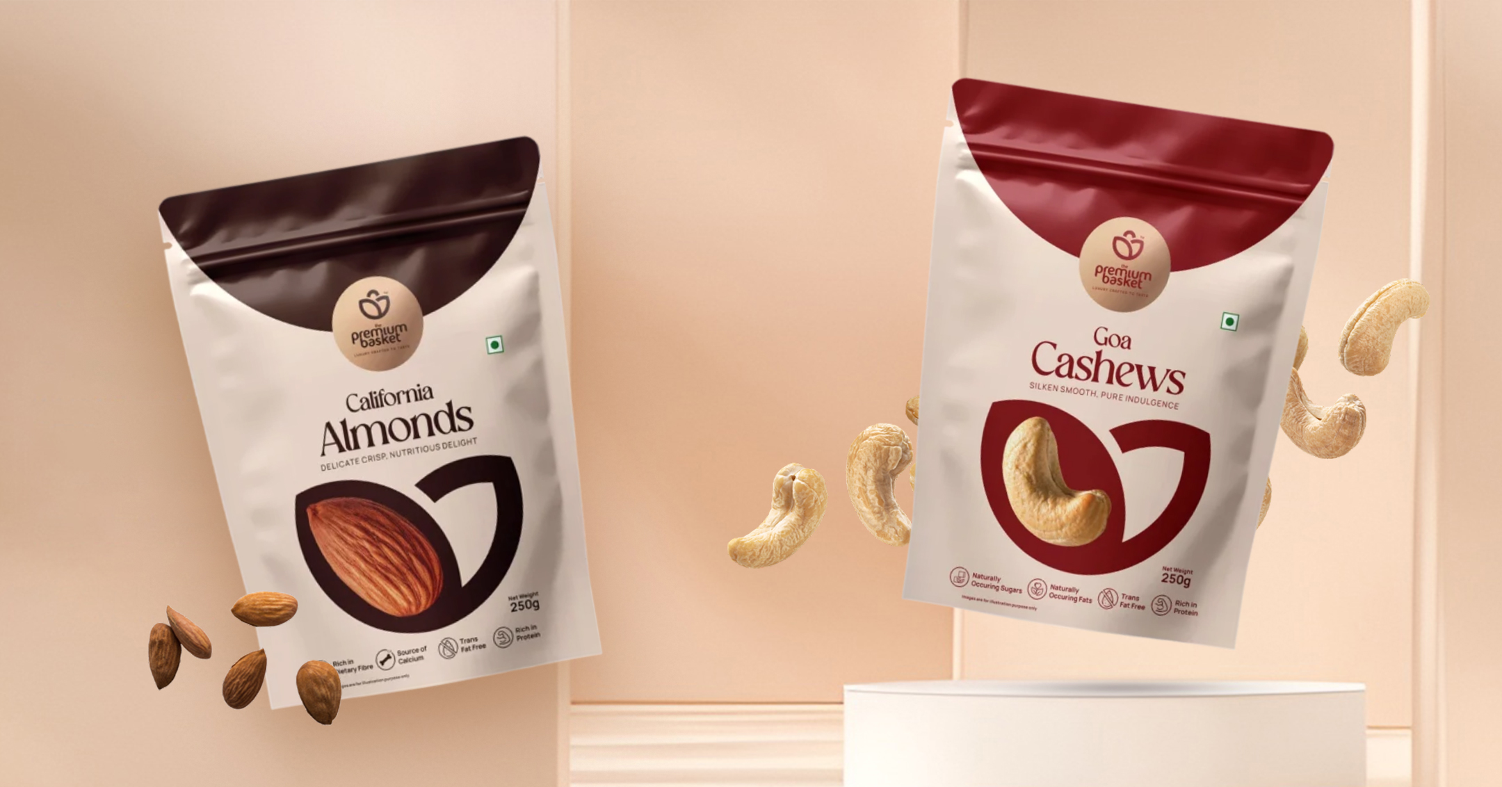 Almonds, Cashews, and Makhana